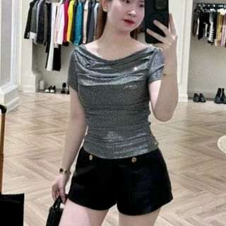 Áo Thun đá blingbling Sang Chảnh Kết Hợp Quần Short Thời Trang