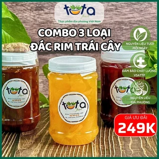 Đác rim trái cây Tuta Food thơm ngon tươi mát cho mùa hè hủ 500gr ship HCM 2h hoả tốc