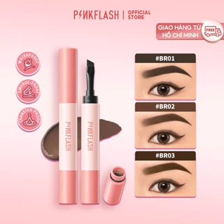 Kem trang điểm lông mày PINKFLASH ColorStay chống nước chống nhòe lâu trôi không vón cục 1.4g