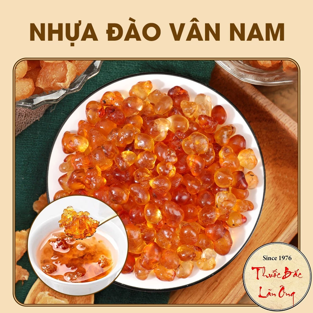 Nhựa đào Vân Nam 1kg (Nguyên liệu nấu chè dưỡng nhan tuyết yến thanh nhiệt, giải khát)