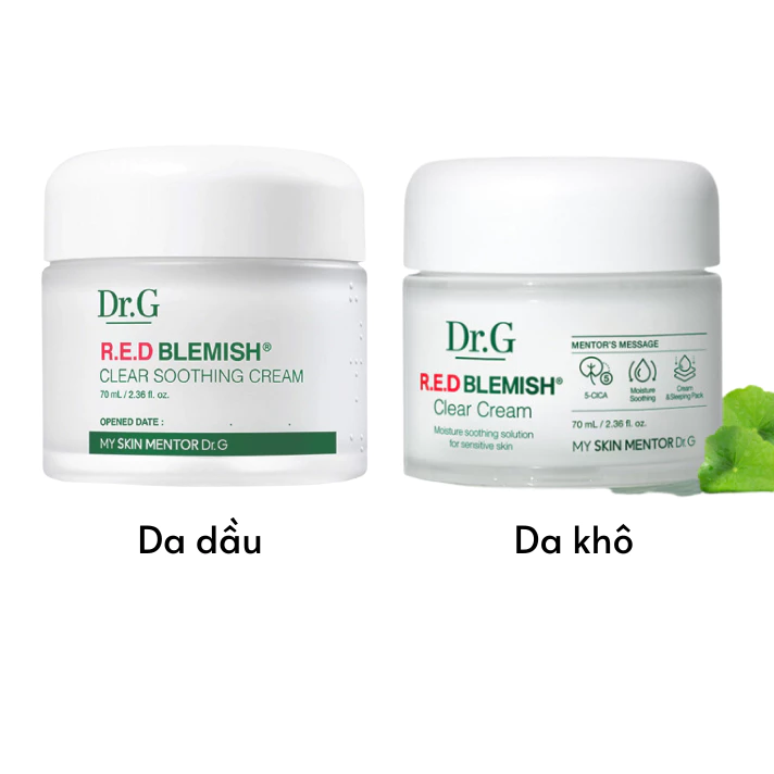 Kem Dưỡng Ẩm Làm Dịu Phục Hồi Da Dr.G R.E.D Blemish Clear