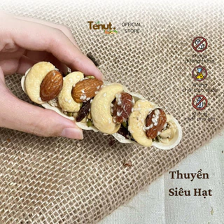 Bánh Thuyền Siêu Hạt không gạo lứt, không đường túi 250gr Siêu giòn Eatclean - TENUT Healthy Snacks