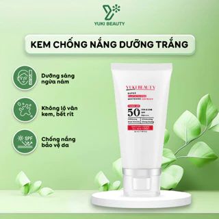 Kem Chống Nắng SPF 50+, UVA & UVB,PA++++ Yuki Beauty - Kem Chống Nắng Mặt Yuki Beauty Cosmetics Luxury 50ml