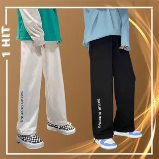 Quần Ổng Rộng Nam Nữ Unisex - Quần Jogger Thêu Chữ Ulzzang Dây Rút Ở Gấu 1HIT_UNISEX