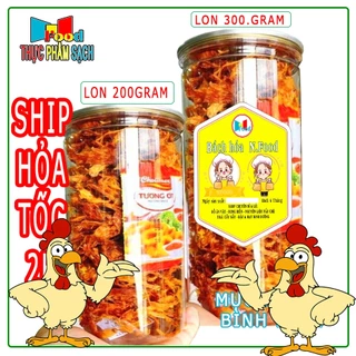 Mực Xé Sợi Cán Tầm Lon 300.gram - đăc sản Bình Định