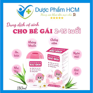 {CHÍNH HÃNG}DUNG DỊCH VỆ SINH TRẺ EM CHO BÉ GÁI BIBI SKIN TỪ 2-15 TUỔI date 2027