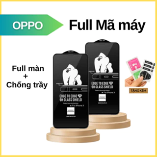 Kính cường lực Oppo A54 A57 A5s A55 F9 A53 F11 A95 A16K A17K A93 A74 A77s A96 A98 Reno 2f 4 5 6 6z7 7z 8 8z 8T