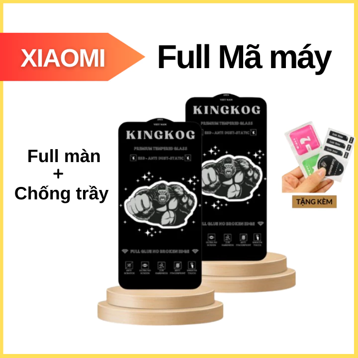 Kính cường lực Xiaomi Redmi Note 13 12 11 10 8 Pro 5G 10s 9 9s 7 12c 13c 10c 13T 11T 11Lite 12T 9A 9C 9T Poco C40 X3 X4