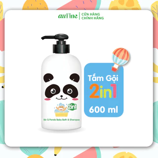 Tắm Gội 2 in 1 Trẻ Em AUFINE Bé Q Panda 600ml