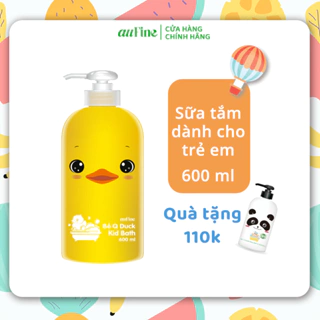 [Mua 1 tặng 1] Sữa Tắm Trẻ Em AUFINE Bé Q Duck 600ml tặng kèm Tắm gội 2 in 1 trẻ em AUFINE Bé Q Panda 400ml