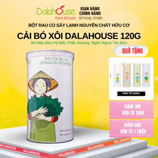 Bột Bó Xôi Dalahouse, Lon 120g - Hỗ Trợ Tim Mạch, Ổn Định Đường Huyết, Bổ Sung Chất Chống Oxy Hóa, Loãng Xương