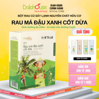 Bột Rau Má Đậu Xanh Cốt Dừa DALAHOUSE - Sự Kết Hợp Hoàn Hảo Các Hương Vị Thuần Tự Nhiên