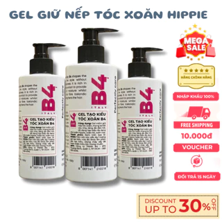 Gel bóp xoăn tạo kiểu, giữ nếp tóc xoăn hippie, xoăn xù mì xoăn lơi A09