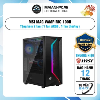 Vỏ máy tính MSI MAG VAMPIRIC 100R - Hàng Chính Hãng KÈM 2 FAN