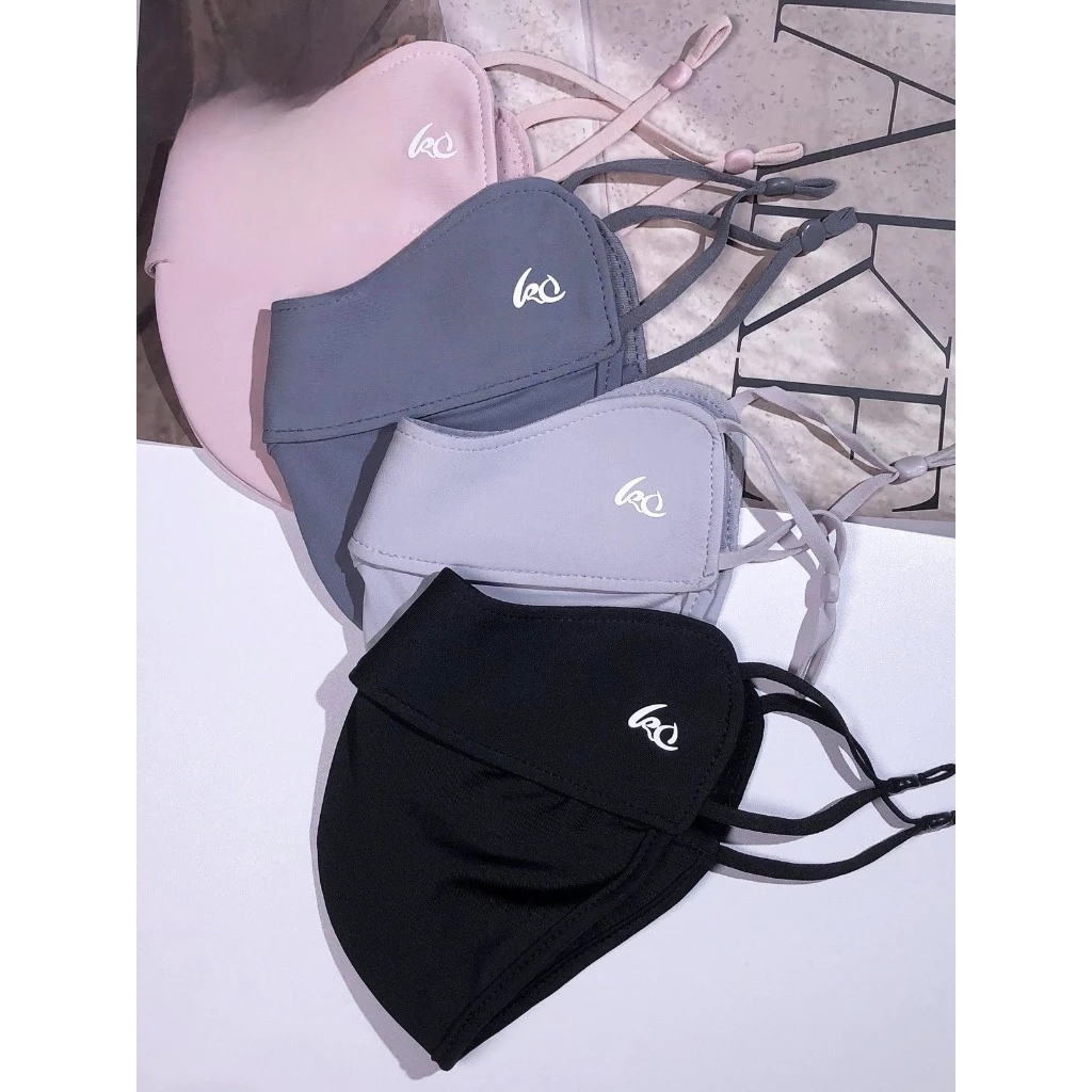 Com bo 3 Khẩu Trang Chống Tia UV Vải Chống Nắng Tiêu Chẩn UPF50 logo KC