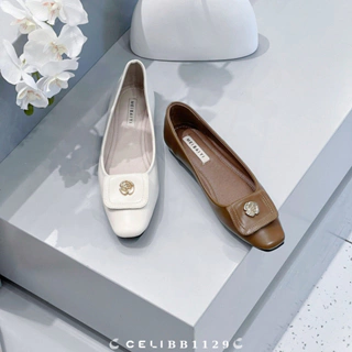 Giày búp bê nữ Celi Shoes 1cm bệt da trơn BB1129