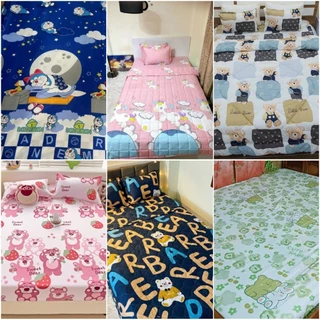 Bộ ga gối hình ngộ nghĩnh đáng yêu (nhiều kích thước), Sét ga gối 3 món Cotton poly siêu dễ thương.