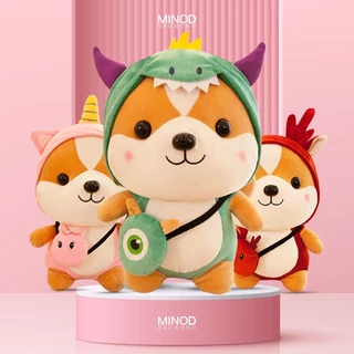 Gấu Bông Chó Shiba Cosplay Hàng Cao Cấp Mềm Mịn Size 25CM MINOD HP11