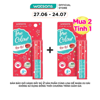 Son Dưỡng Có Màu Watsons True Color Rose Red 1.7g