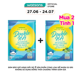 Mặt Nạ Watsons Double HA Intensive Moisturising HA Mask 21ml