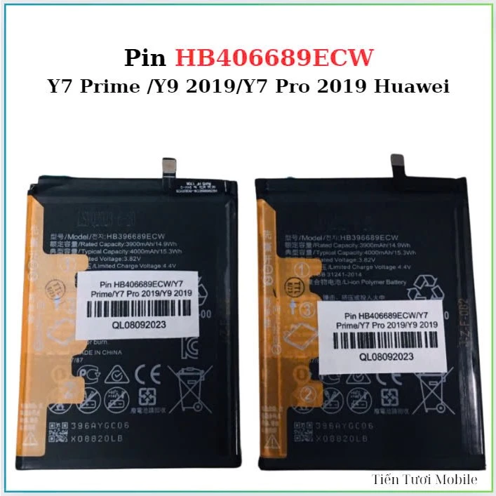Pin HB406689ECW/Y7 Prime /Y9 2019/Y7 Pro 2019 Huawei