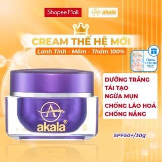 Kem Dưỡng Trắng - Chống Nắng - Chống Lão Hoá - Tái Tạo - Ngừa Mụn akala ( Nhau Thai Cừu & Collagen Peptide ) 30gram