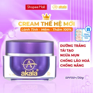 Kem Face Dưỡng Trắng - Chống Nắng - Chống Lão Hoá - Tái Tạo - Ngừa Mụn akala ( Nhau Thai Cừu & Collagen Peptide ) 30gram