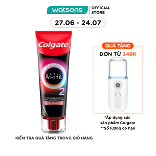 Kem Đánh Răng Colgate Optic White O2 Peach Osmanthus 85g