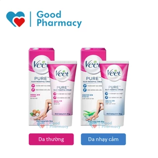 Kem tẩy lông Veet Pure cho da thường & da nhạy cảm (Wax lông nách, tay, chân, vùng kín, bikini) [CHÍNH HÃNG]