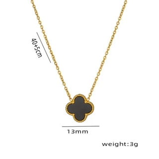 [ROSE] Dây chuyền bạc nữ Four Leaf cỏ 4 lá đính đá Necklace cao cấp