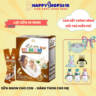 Lợi Sữa Hi Mom hộp 30 gói Thông Tắc Tuyến Sữa, Có Chè Vằng, Cỏ Sữa tốt Cho Mẹ Sau Sinh - Happy Shop