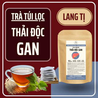 Trà Thải Độc Gan - Mát Gan, Hạ Mỡ Máu, Men Gan Cao, Xơ Gan, U Gan - Cà Gai Leo, Xạ Đen, Diệp Hạ Châu bịch 50 lọc