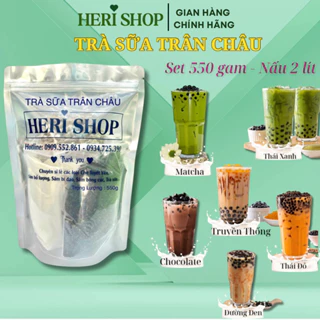 SET 550G TRÀ SỮA TRÂN CHÂU ĐỦ VỊ (15-20 ly)