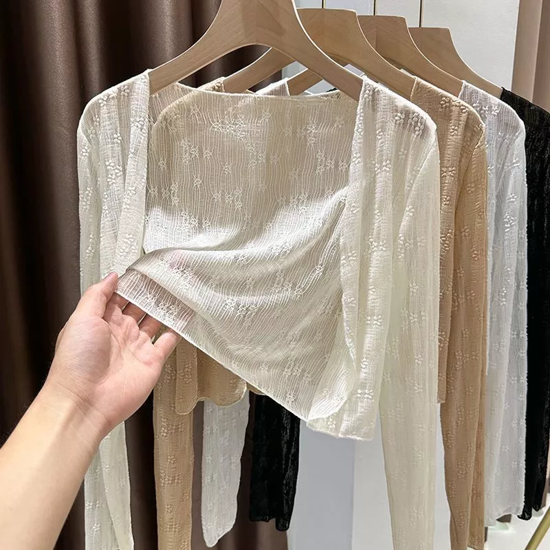 Áo Khoác ren lưới Mỏng mùa hè KHOÁC NGOÀI siêu xinh Hót 2024