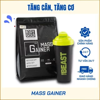 Mass Gainer Hight Protein Sữa Tăng Cân Tăng Cơ Body Gold túi 1,5kg + Tặng Bình Lắc 700ml