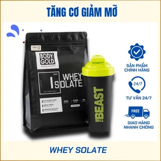 Sữa Tăng Cơ Giảm Mỡ - Whey Protein Isolate BodyGold túi 1kg + Tặng bình lắc Shaker 700ml