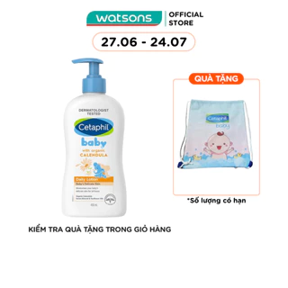 Sữa Dưỡng Da Trẻ Em Cetaphil Baby Daily Lotion With Organic Calendula Tinh Chất Hoa Cúc 400ml