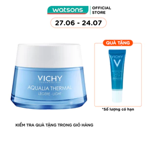 Kem Dưỡng Ẩm Vichy Aqualia Kích Hoạt Và Giữ Nước Suốt 24H 50ml