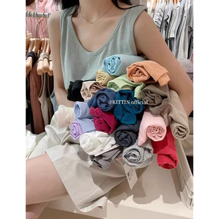 Áo ba lỗ nữ dáng rộng trẻ trung MENINA_STUDIO, áo thun ba lỗ form rộng chất thun cotton xược xinh xắn