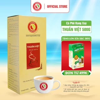 Cà phê bột pha phin blend Robusta & Arabica - Thuần Việt Copen Coffee 500G - Đắng đậm, hương thơm nồng, hậu vị sâu