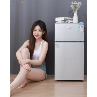 Tủ lạnh mini, tủ lạnh Amoi/Snasnlig - 2 cánh làm lạnh nhanh ngăn đá , siêu nhỏ gọn tiết kiệm điện