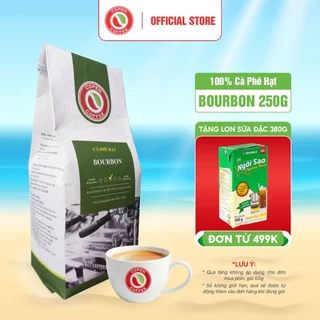 Cà phê hạt blend Robusta & Arabica - Bourbon Copen Coffee Gói 250g - Pha phin pha máy Espresso - Đắng đậm, thơm dịu