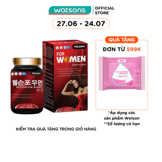 Thực Phẩm Bảo Vệ Sức Khỏe Welson For Women Cải Thiện Nội Tiết Tố Nữ 60g (60 Viên)