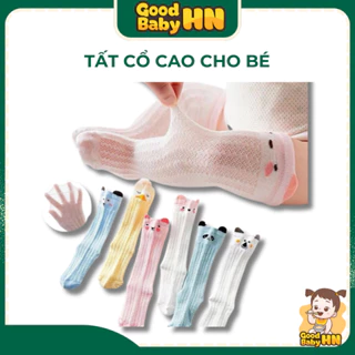 Tất lưới cổ dài hè thu chất cotton co giãn phong cách Hàn Quốc cho bé trai, bé gái 𝐓𝟏𝟒