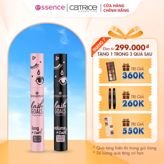 Chuốt mi Mascara Essence Lash Goals chống nước hiệu quả làm dài và làm dày mi 7,5ml