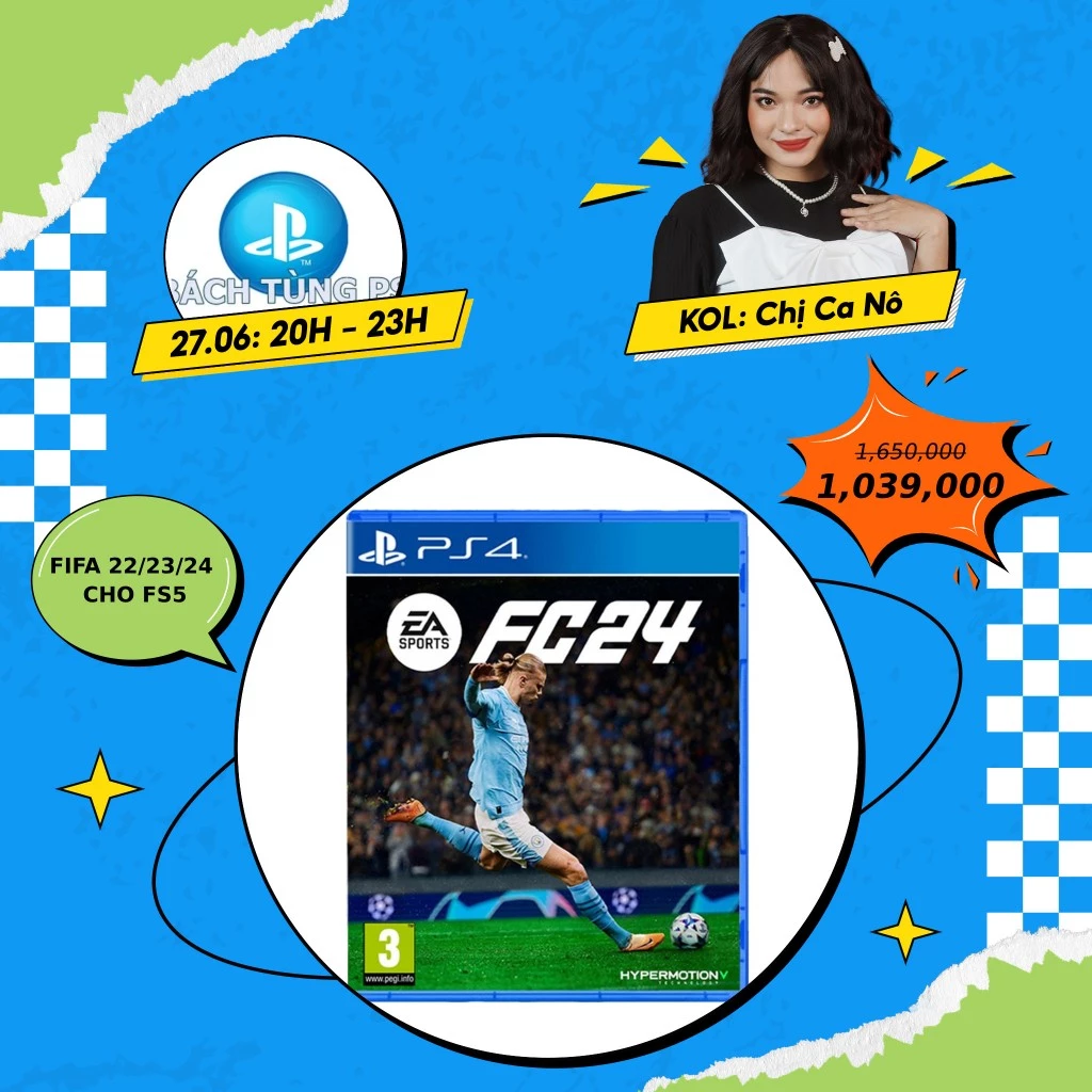 Fifa 22 / Fifa 23/Fifa 24 cho máy Ps4 -Hàng nguyên seal