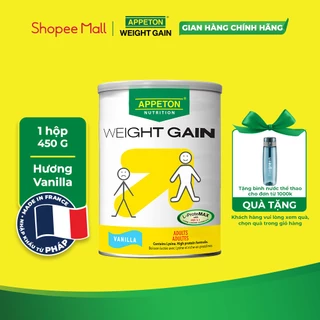 Sữa Tăng Cân Appeton Weight Gain cho Người lớn hương Vanilla lon 450g