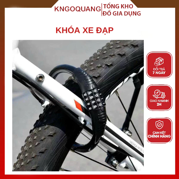 Khóa Xe Đạp Thể Thao Chống Trộm, Khóa Số Treo Yên Xe Đạp Chắc Chắn