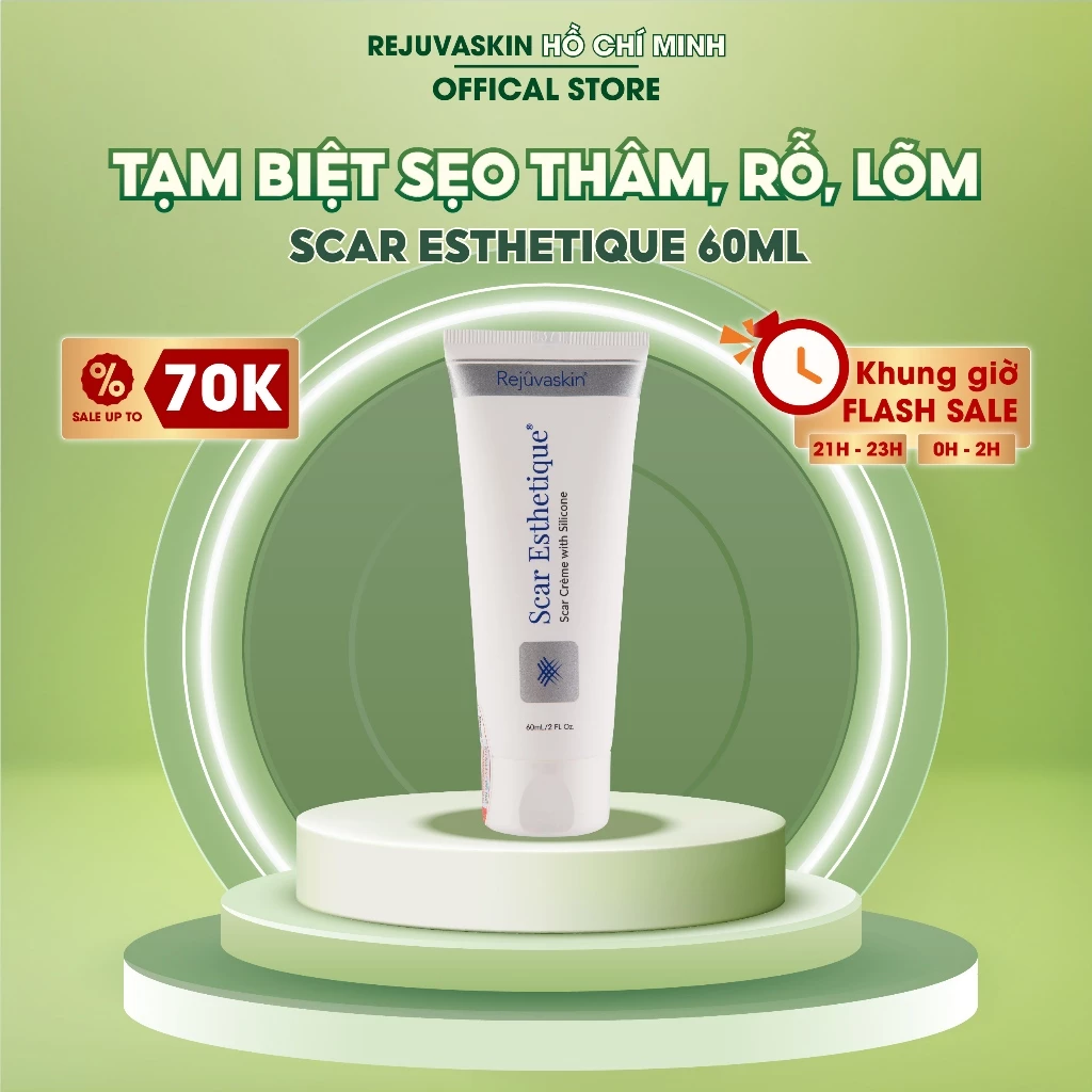 Kem Xóa Sẹo Thâm / Rỗ / Lõm Scar Esthetique Rejuvaskin 60ml