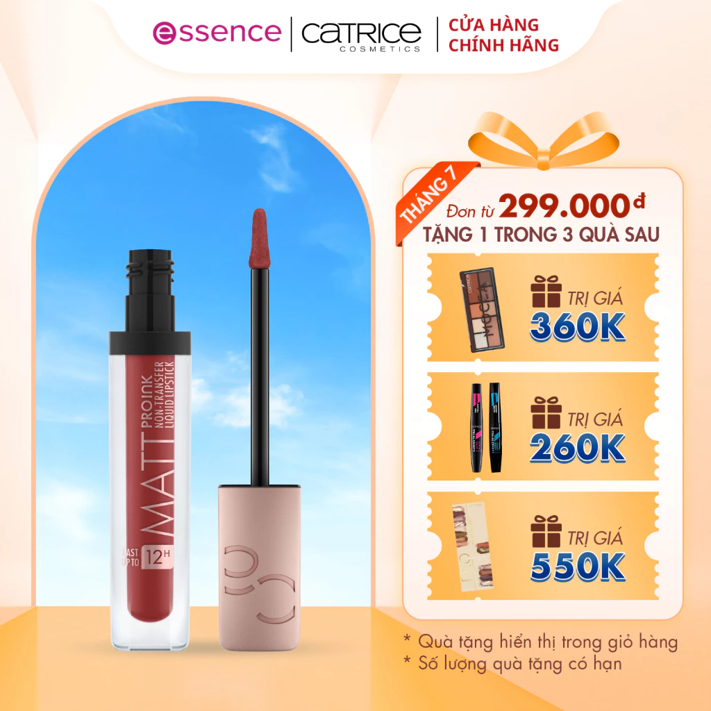 Son lì môi Catrice Matt Pro Ink 12h an toàn siêu lâu trôi công thức khoá màu không lem 5ml